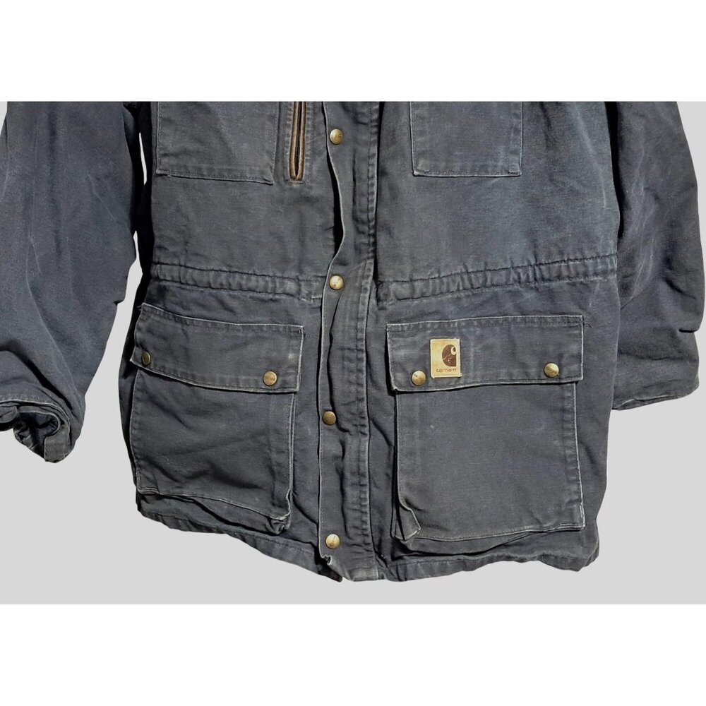 Vintage Carhartt Jacket Coat 2XL Rancher Chore Flannel Blanket Lined Work USA - Picture 4 of 15